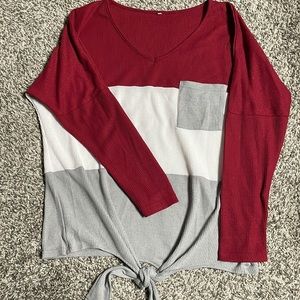 Striped sweater shirt